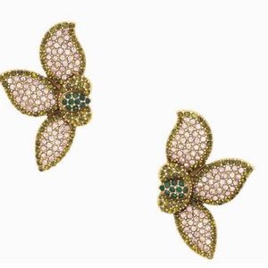 Stella & Dot Pavé Petal Studs